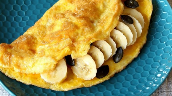 Petit déj' idéal: l'omelette à la banane